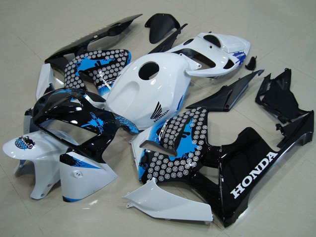 2005-2006 White Blue Black Honda CBR600RR Motorcycle Fairings UK
