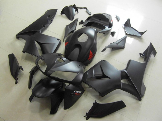 2005-2006 Matte Black Red Decal Honda CBR600RR Motorcycle Fairings UK