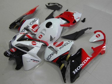 Buy 2005-2006 White Red Glossy Black Konica Minolta Honda CBR600RR Motorcycle Fairings UK