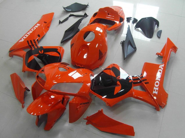 2005-2006 Orange Black Honda CBR600RR Motorcycle Fairing UK