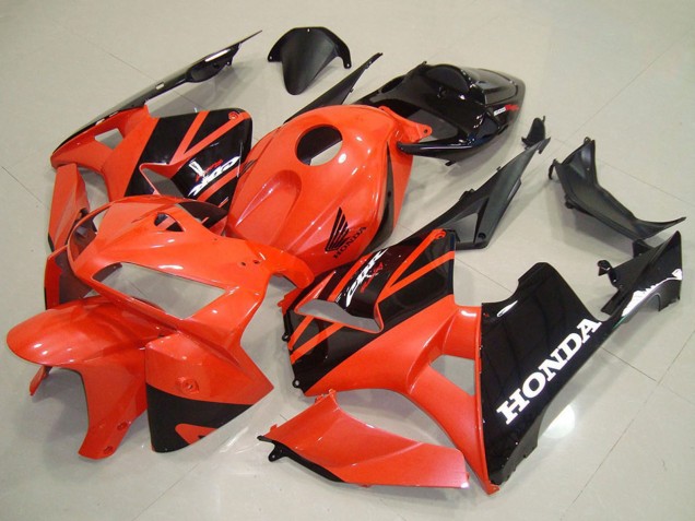 2005-2006 Orange Black Honda CBR600RR Motorcycle Fairings UK