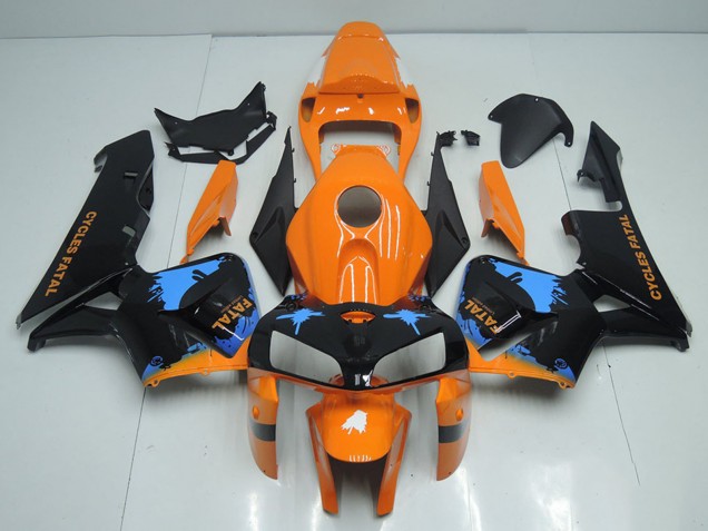 2005-2006 Orange Blue Black Honda CBR600RR Motorcycle Fairings UK
