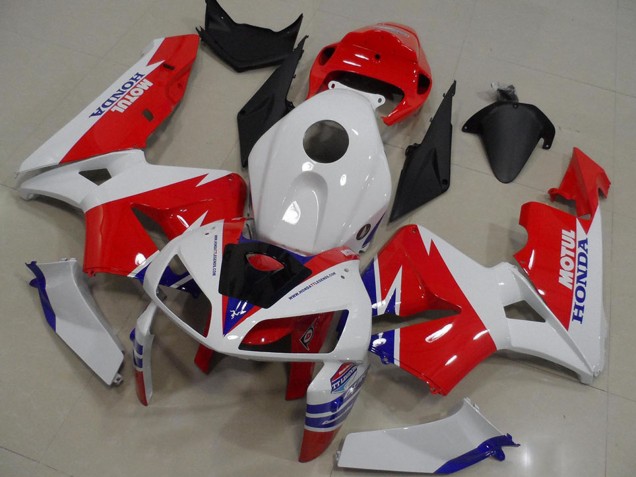 2005-2006 White Red Blue Honda CBR600RR Abs Motorcycle Fairings UK