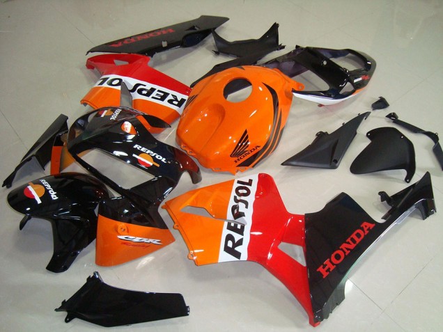 2005-2006 Orange White Red Glossy Black Repsol Honda CBR600RR Motorcycle Fairing Kits UK