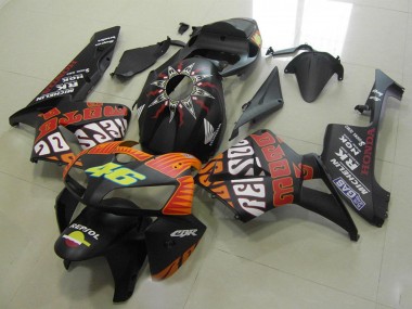Buy 2005-2006 Matte Black Orange Yellow Rossi 46 Honda CBR600RR Motorcycle Fairings UK