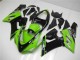2005-2006 Green Glossy Black Elf Kawasaki ZX6R Motorcycle Fairings UK