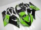 2005-2006 Green Glossy Black Elf Kawasaki ZX6R Motorcycle Fairings UK