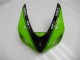 2005-2006 Green Glossy Black Elf Kawasaki ZX6R Motorcycle Fairings UK