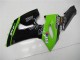 2005-2006 Green Glossy Black Elf Kawasaki ZX6R Motorcycle Fairings UK