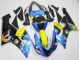 2005-2006 Blue Yellow Black Shark Kawasaki ZX6R Motorcycle Fairings UK