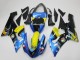 2005-2006 Blue Yellow Black Shark Kawasaki ZX6R Motorcycle Fairings UK