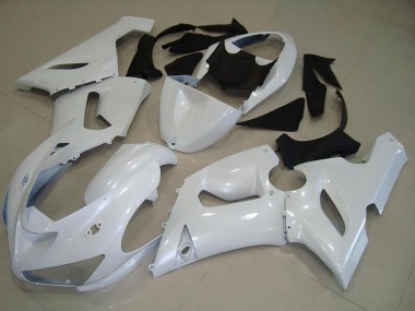 Buy 2005-2006 Pearl White Kawasaki ZX6R Motorcycle Fairings UK