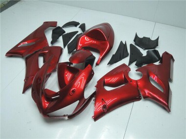 Buy 2005-2006 Candy Red Kawasaki ZX6R Motorcycle Fairings UK