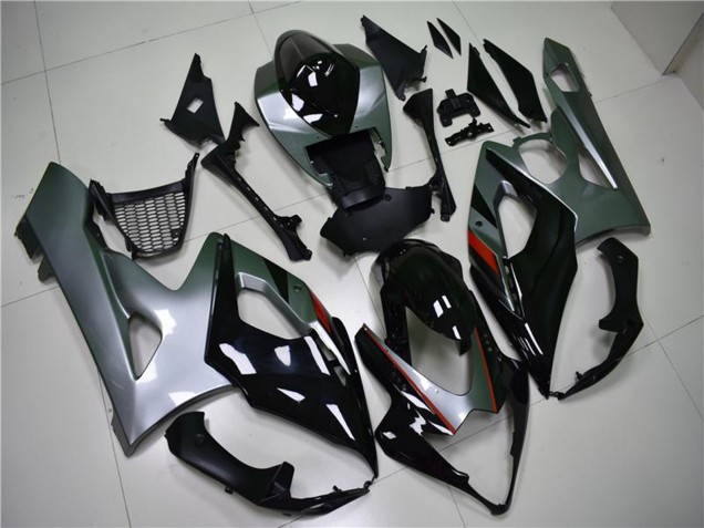 2005-2006 Glossy Black Silver Suzuki GSXR 1000 Motorcycle Fairing UK