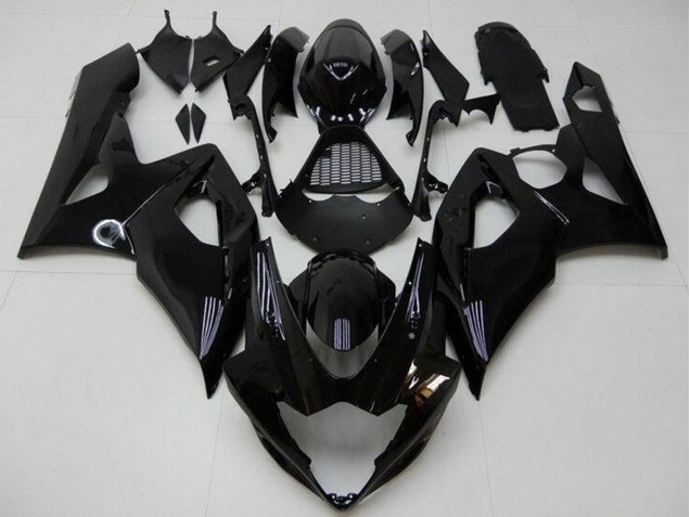 2005-2006 Glossy Black Suzuki GSXR 1000 Motorcycle Fairing Kits UK