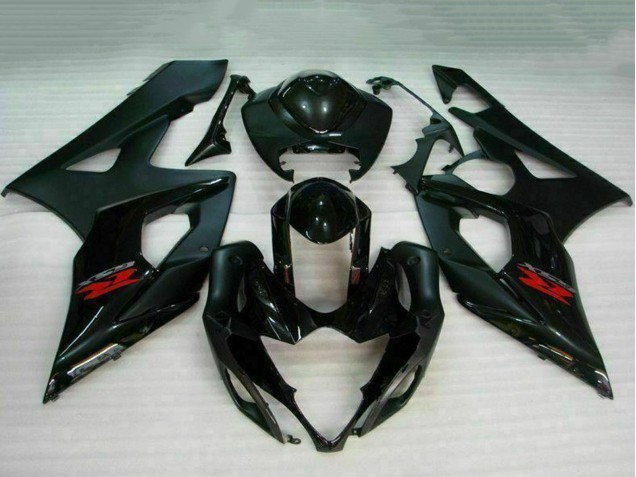 2005-2006 Glossy Black Matte Black Red Suzuki GSXR 1000 Motorcycle Fairing UK