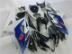 2005-2006 White Blue Glossy Black Suzuki GSXR 1000 Motorcycle Fairing Kits UK
