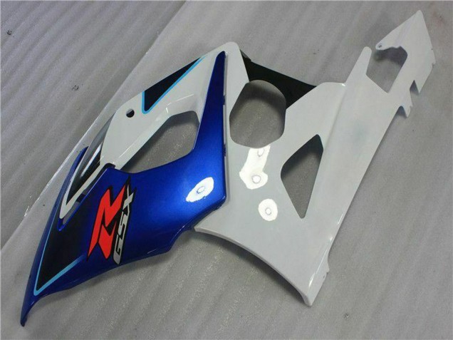 2005-2006 White Blue Glossy Black Suzuki GSXR 1000 Motorcycle Fairing Kits UK