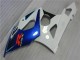 2005-2006 White Blue Glossy Black Suzuki GSXR 1000 Motorcycle Fairing Kits UK