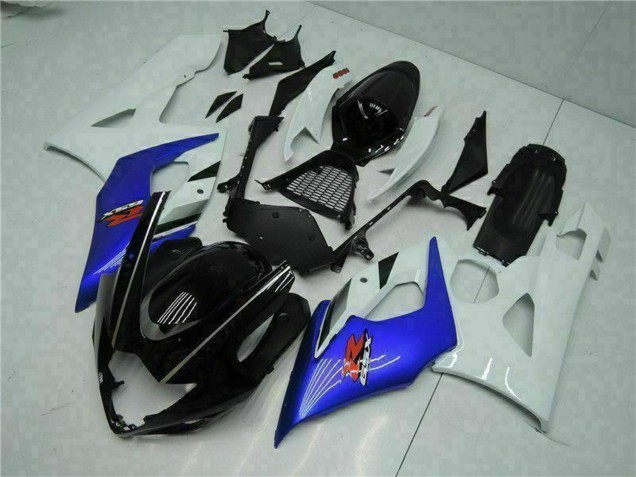 2005-2006 White Blue Glossy Black Suzuki GSXR 1000 Motorcycle Fairing UK
