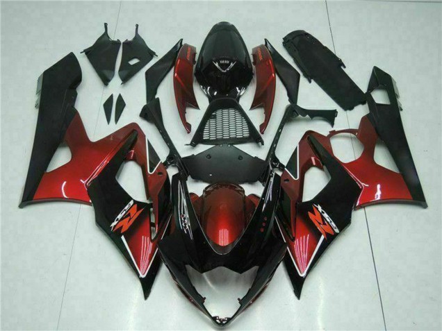 2005-2006 Red Glossy Black Suzuki GSXR 1000 Motorcycle Fairing UK