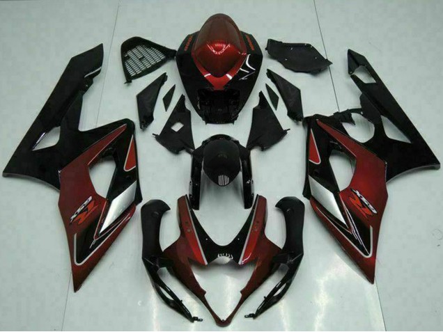 2005-2006 Red Silver Glossy Black Suzuki GSXR 1000 Motorcycle Fairings UK