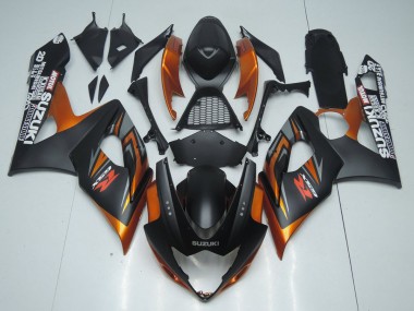 Buy 2005-2006 Matte Black Orange Suzuki GSXR 1000 Motorcycle Fairing UK