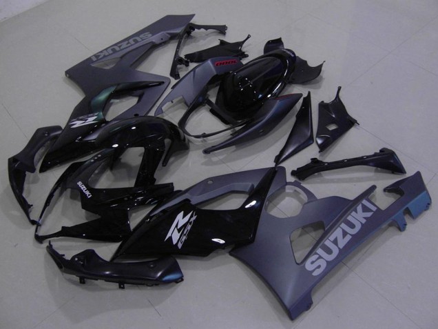 2005-2006 Glossy Black Matte Black Suzuki GSXR 1000 Motorcycle Fairings Kit UK