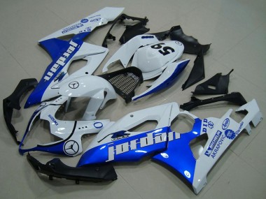 Buy 2005-2006 White Blue Jordan 59 Suzuki GSXR 1000 Motorcycle Fairings UK