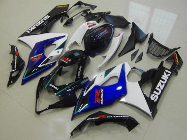 Buy 2005-2006 White Blue Glossy Black Suzuki GSXR 1000 Motorcycle Fairings UK