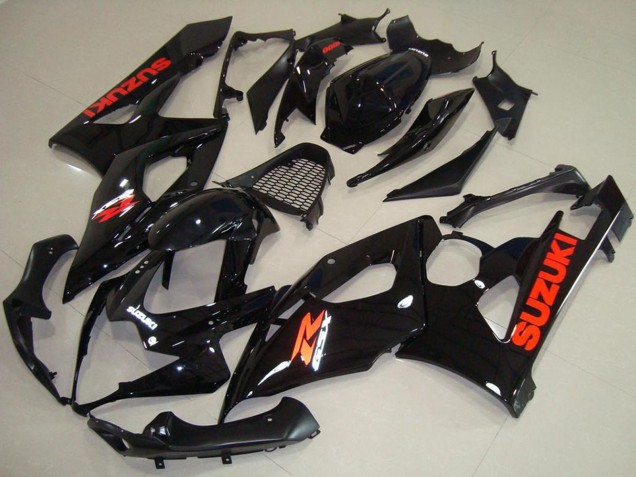 2005-2006 Glossy Black Red Decal Suzuki GSXR 1000 Motorcycle Fairings UK