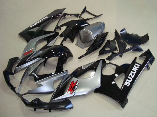 2005-2006 Silver Black Red Suzuki GSXR 1000 Bike Fairings UK