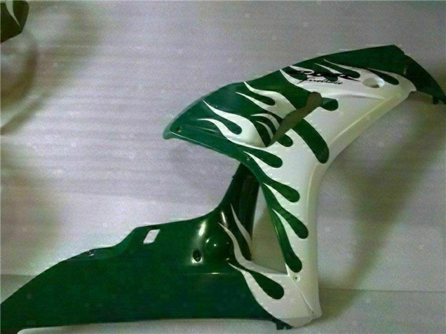 2006-2007 White Green Flame Honda CBR1000RR Motorcycle Fairings UK