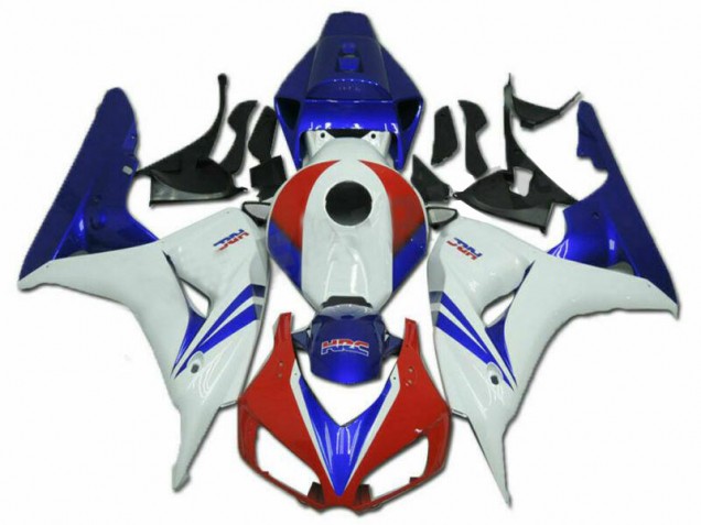 2006-2007 White Red Blue HRC Honda CBR1000RR Motorcycle Fairing Kits UK