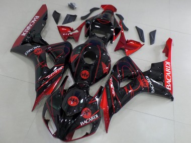 Buy 2006-2007 Red Glossy Black Bacardi Honda CBR1000RR Motorcycle Fairings UK