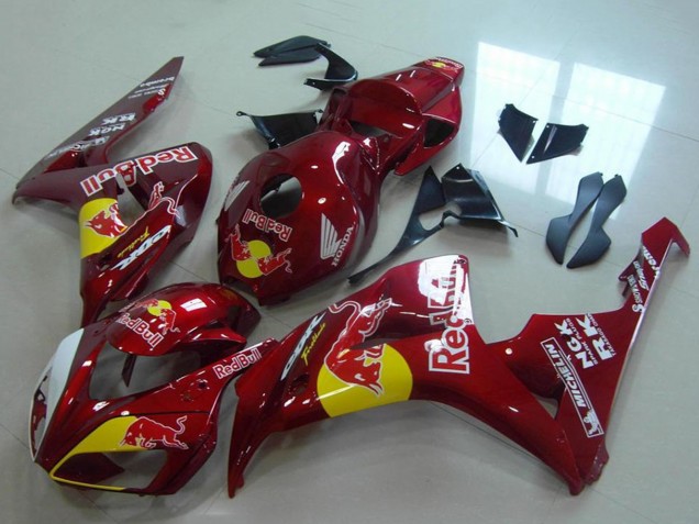 2006-2007 Red Yellow White Red Bull Honda CBR1000RR Motorcycle Fairings UK