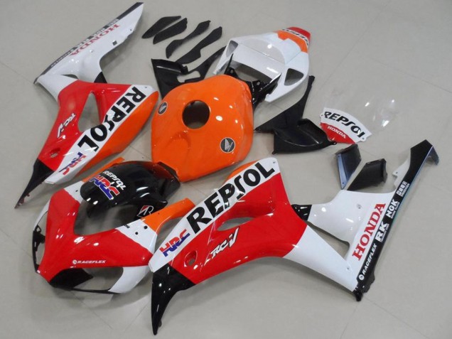 2006-2007 Orange White Red Glossy Black Repsol HRC Honda CBR1000RR Motorcycle Fairing UK