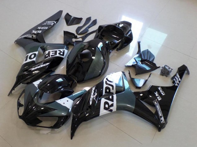2006-2007 Grey White Glossy Black Repsol Honda CBR1000RR Motorcycle Fairing UK