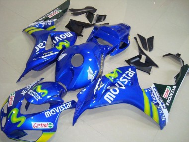 Buy 2006-2007 Blue Green MoviStar Castrol Honda CBR1000RR Motorcycle Fairings UK