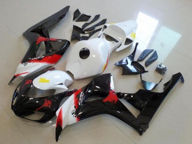 Buy 2006-2007 White Red Glossy Black Honda CBR1000RR Bike Fairings UK