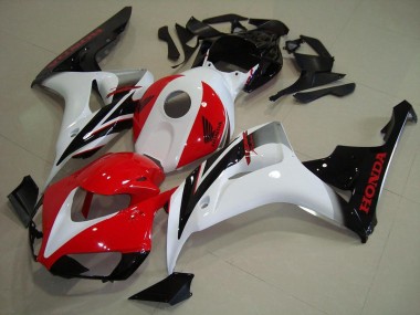 Buy 2006-2007 White Red Glossy Black Honda CBR1000RR Motorcycle Fairings Kit UK