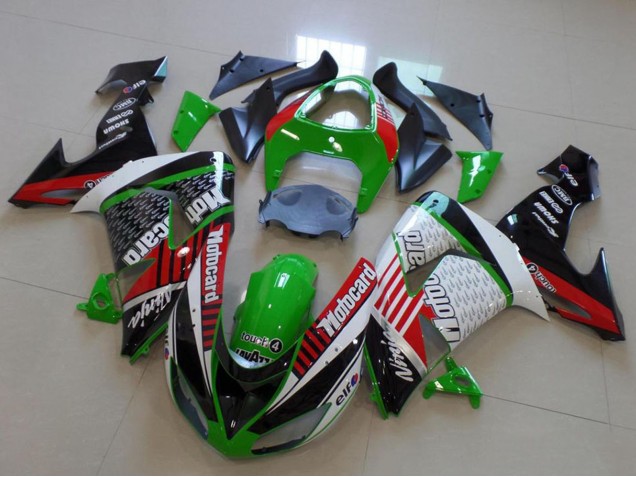 2006-2007 Green Red White Black Motorad Kawasaki ZX10R Motorcycle Fairings UK