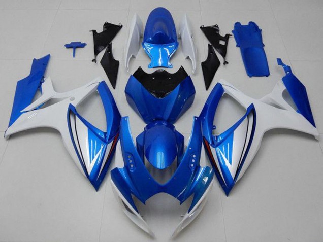 2006-2007 White Blue Suzuki GSXR 600/750 Motorcycle Fairings UK