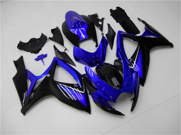 2006-2007 Blue Glossy Black Suzuki GSXR 600/750 Motorcycle Fairings UK