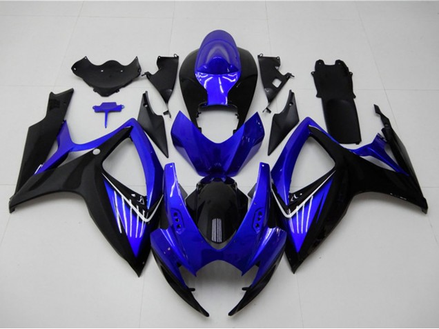 2006-2007 Blue Glossy Black Suzuki GSXR 600/750 Motorcycle Fairings UK