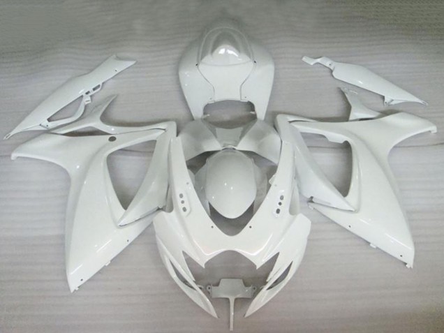 2006-2007 Pearl White Suzuki GSXR 600/750 Motorcycle Fairings UK