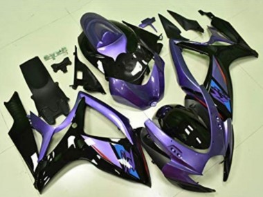 Buy 2006-2007 Purple Glossy Black Blue Suzuki GSXR 600/750 Motorcycle Fairings UK