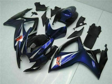 Buy 2006-2007 Glossy Black Blue Suzuki GSXR 600/750 Motorcycle Fairings UK
