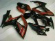 2006-2007 Glossy Black Red Suzuki GSXR 600/750 Motorcycle Fairings UK