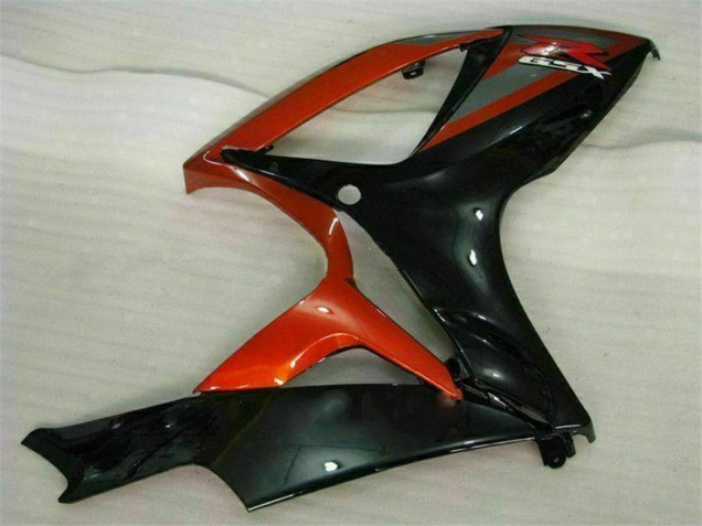 2006-2007 Glossy Black Red Suzuki GSXR 600/750 Motorcycle Fairings UK